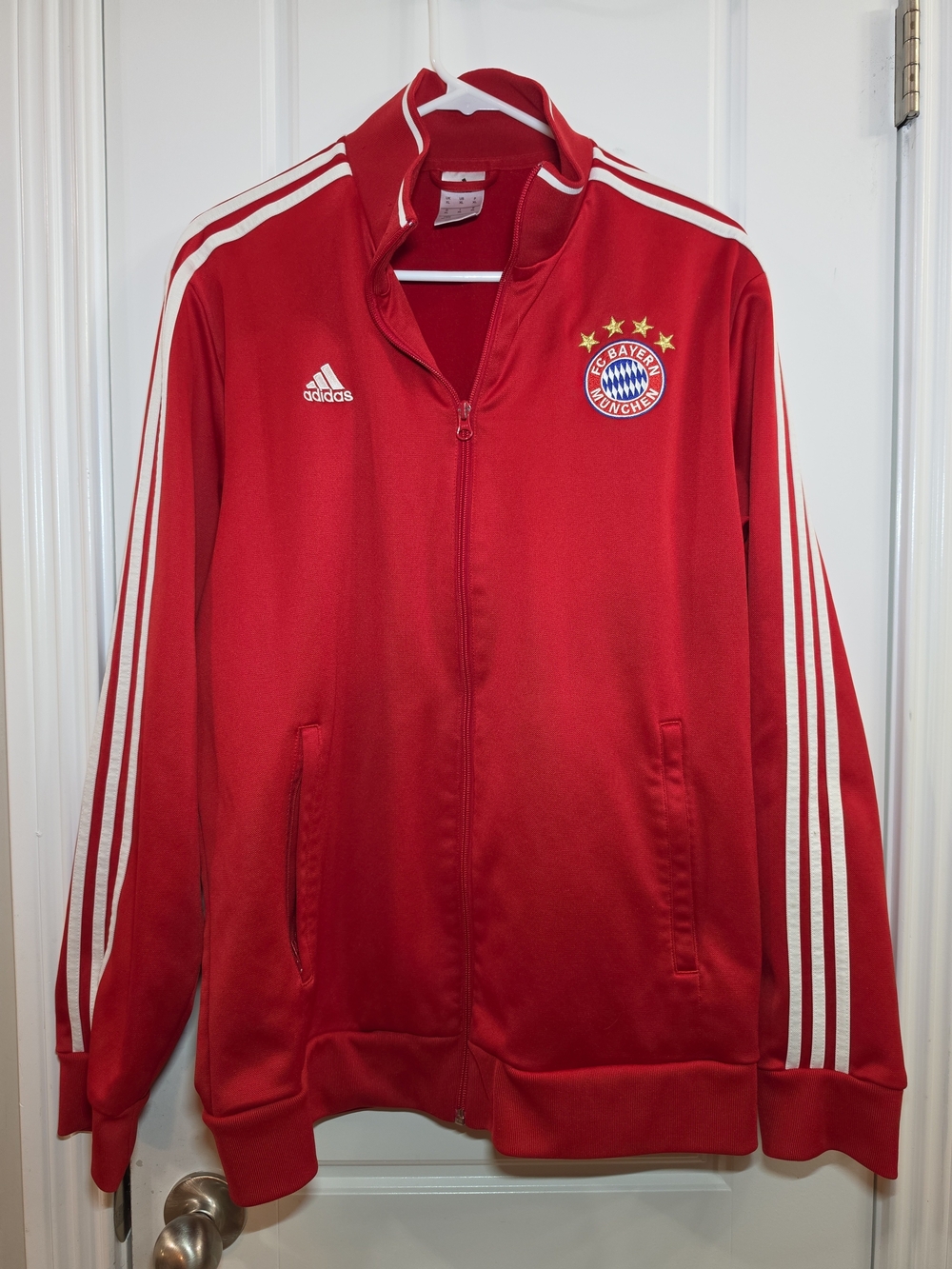 Adidas FC Bayern Munich Full Zip Track Jacket Red Men’s Size XL  Soccer Football